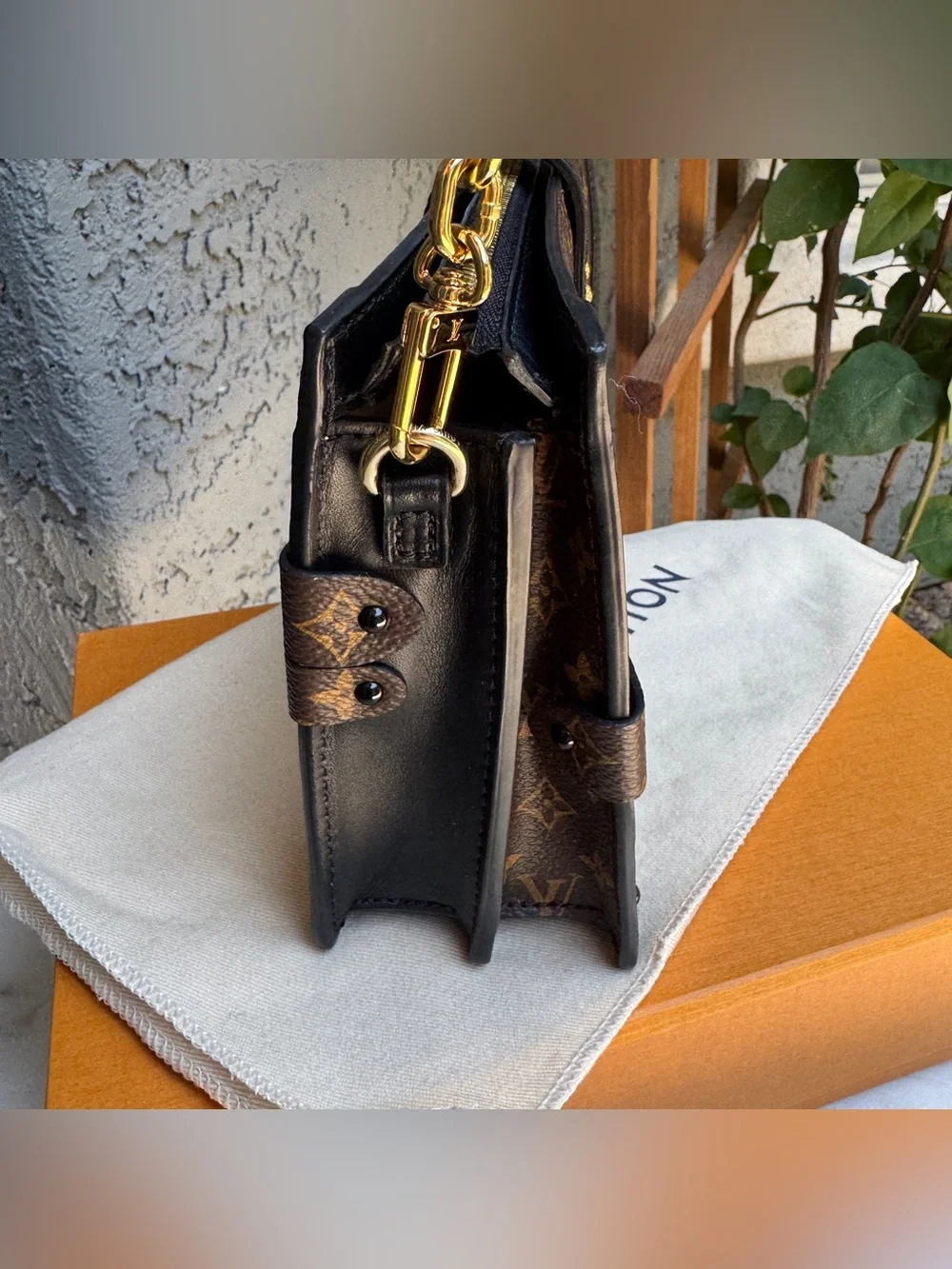 Louis Vuitton Reverse Monogram Trunk Clutch